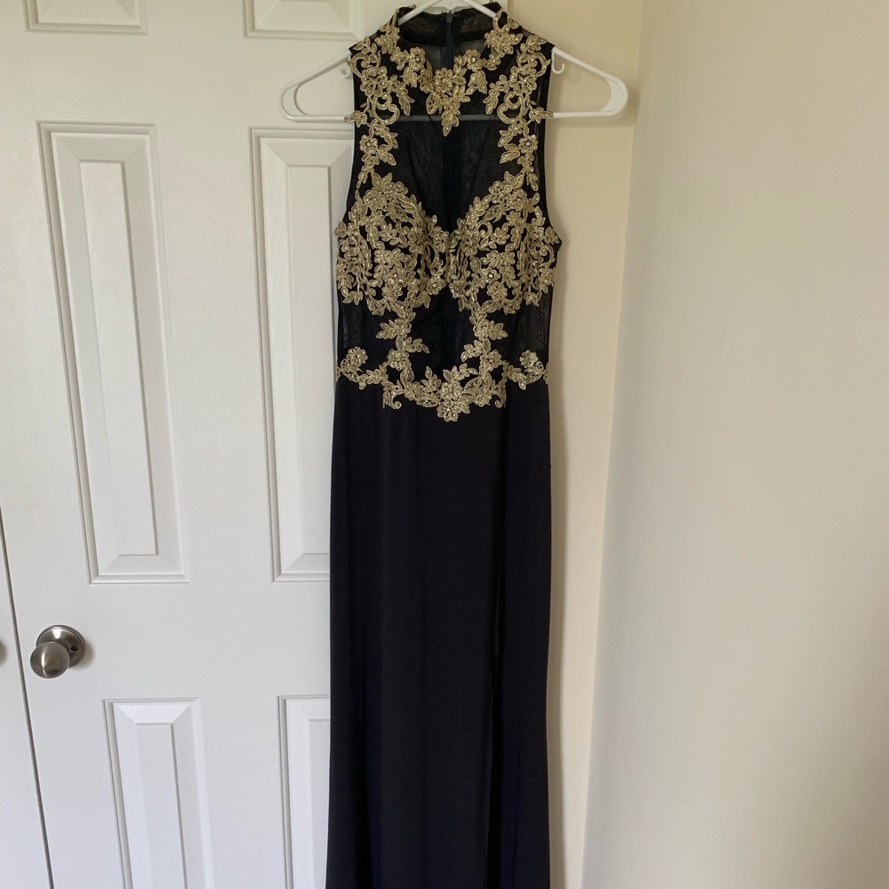 Windsor Black & Gold Ball Gown